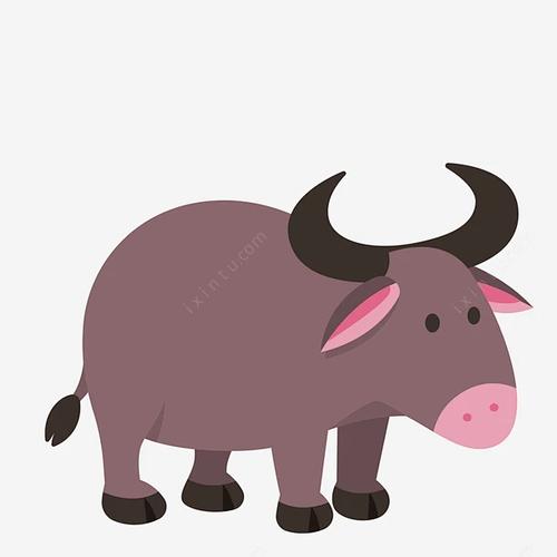 呆萌卡通牛矢量图 点亮农场与农村的可爱创意